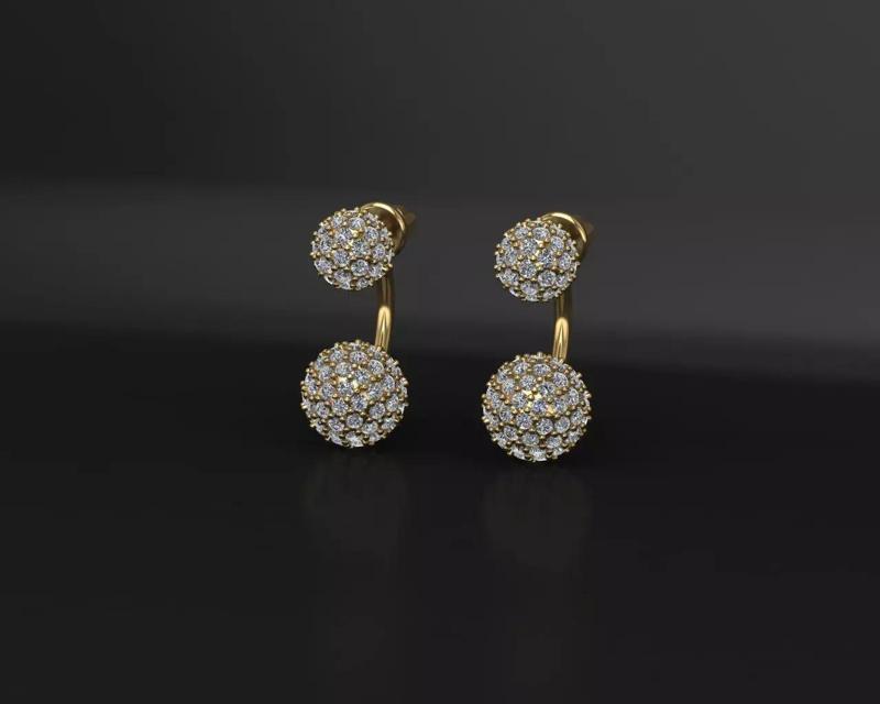 Earrings studs balls jacks