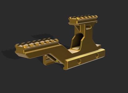 3D mount for Airsoft