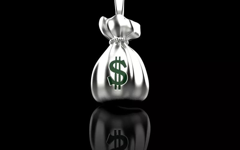 moneybag pendant with enamel model 665