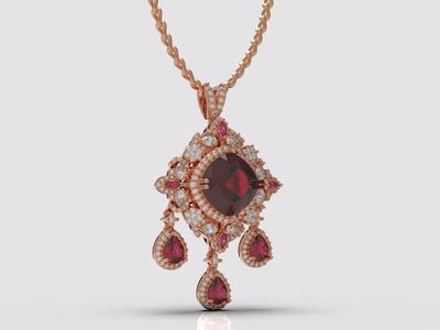 Pendants and earrings for woman