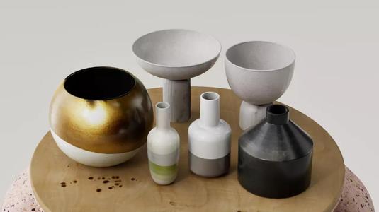 SET JARRONES DECORATIVOS - FLOREROS - VASOS