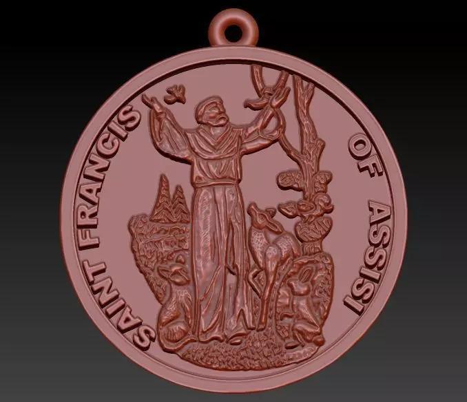 Saint Francis - Sao Francisco de Assis Pendant Necklace Jewelry