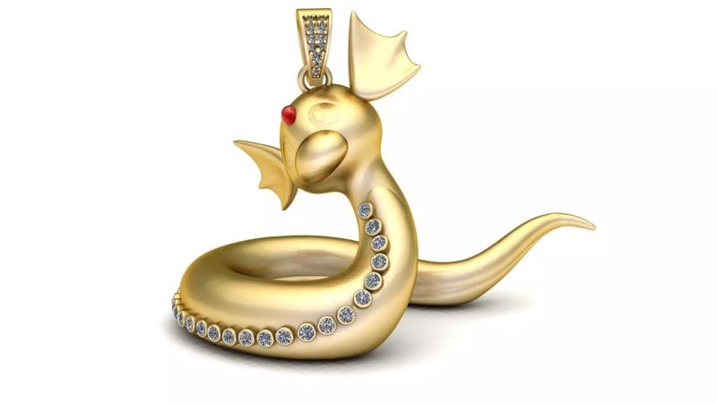 SNAKE PENDANT 3D PRINTABLE MODEL