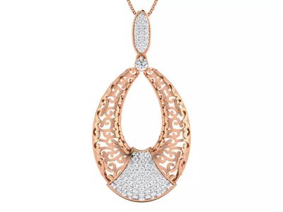 Wire Mesh High Jewelry Pendant Earrings Set 3dm stl obj mtl
