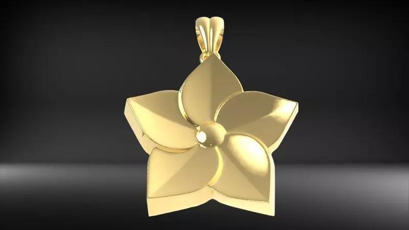 Hawaiian Hibiscus Flower Pendant