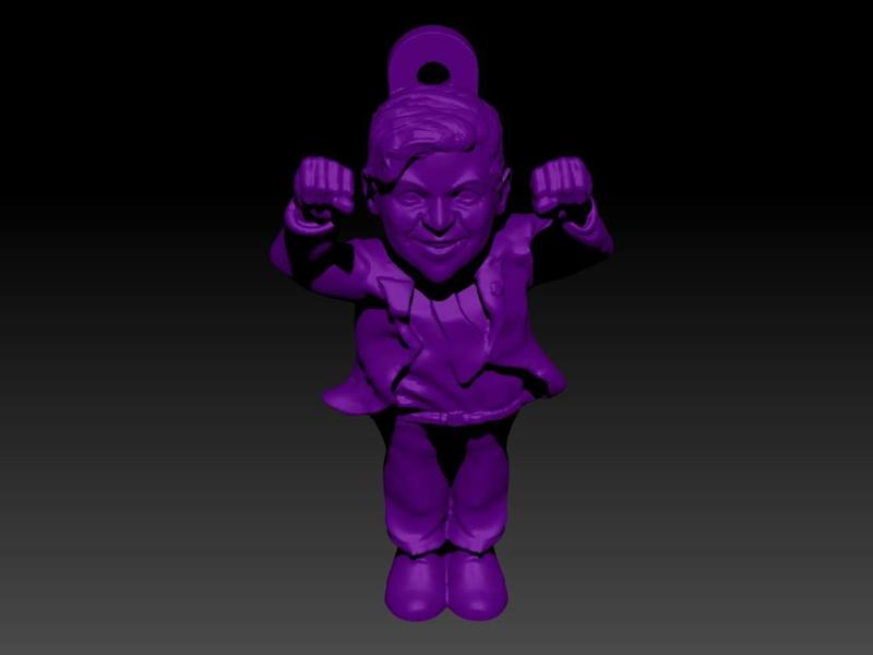 Key ring with Gallardo doll (Brings good luck)