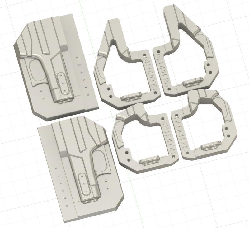 Model 26 Side Car Holster Vacuum Mold