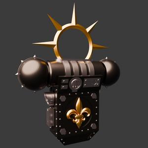 Adepta Sororitas (Sister of Battle) backpack for cosplay
