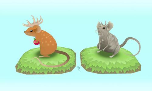 Antlermice Set 1 mouse and deer