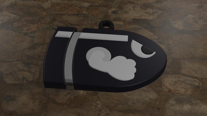 Key ring Mario World - Bullet Bill