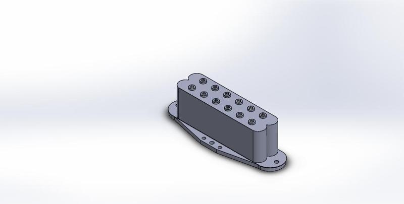 Single humbucking pickup