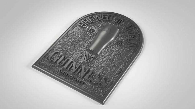A Guinness Advertising Sign