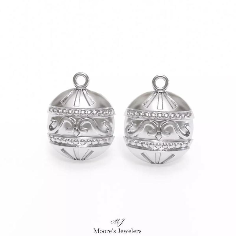 Christmas Ornament Earrings 3d Model