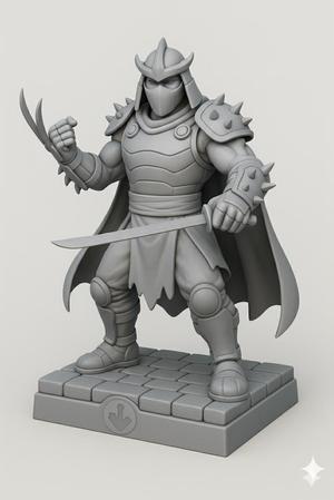 Shredder – 3D Paintable Figure