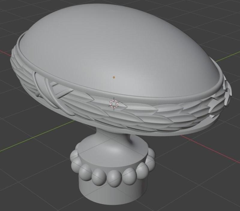 Manilla decorativa en 3D para impresión