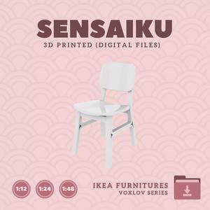2 VOXLOV Chair for Miniature Dollhouse - IKEA - 3D Print