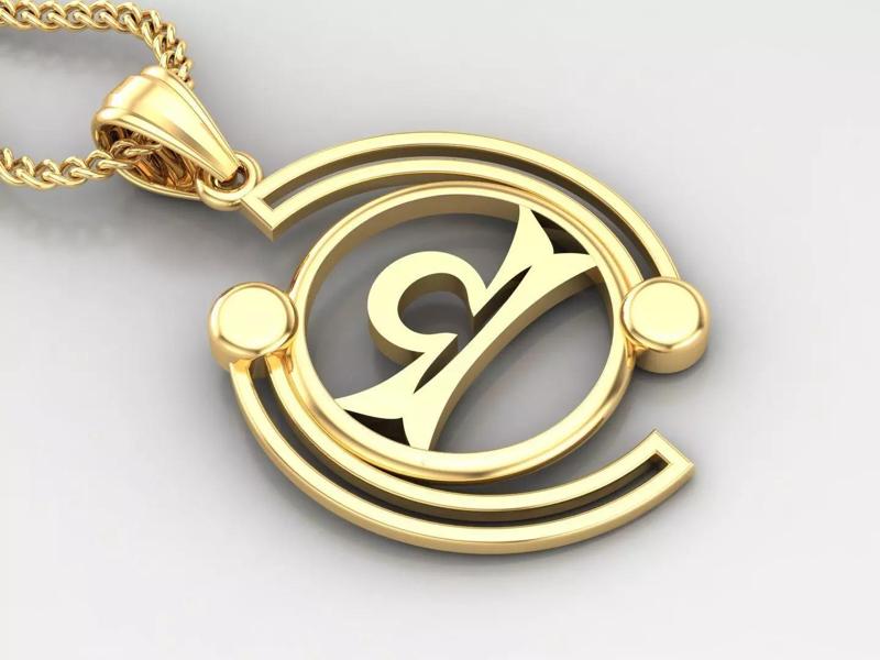 Galaxy Libra Light Gold Pendant Version 8