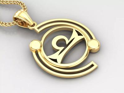 Galaxy Libra Light Gold Pendant Version 8