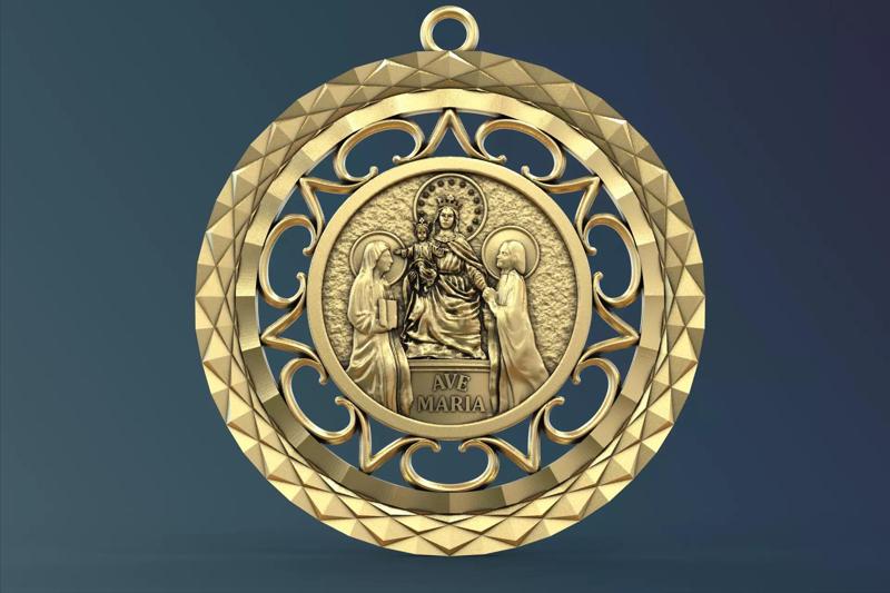 Ave Maria pendant