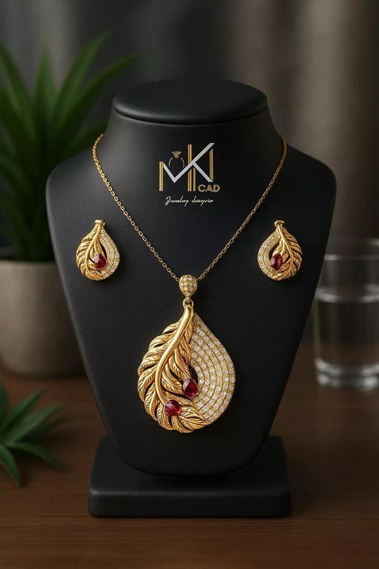 Ruby Raindrop Luxe Set