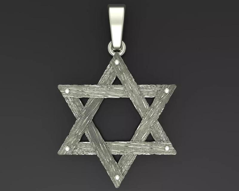 Star of David pendant necklace