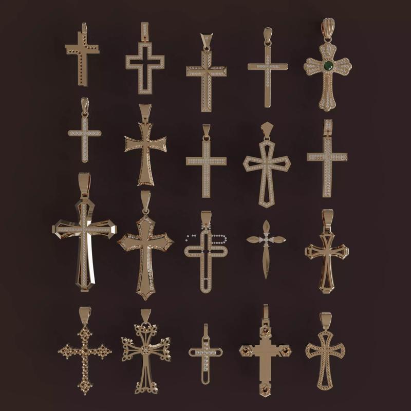 Diamond Cross Pendants Limited Edition Designer Collection