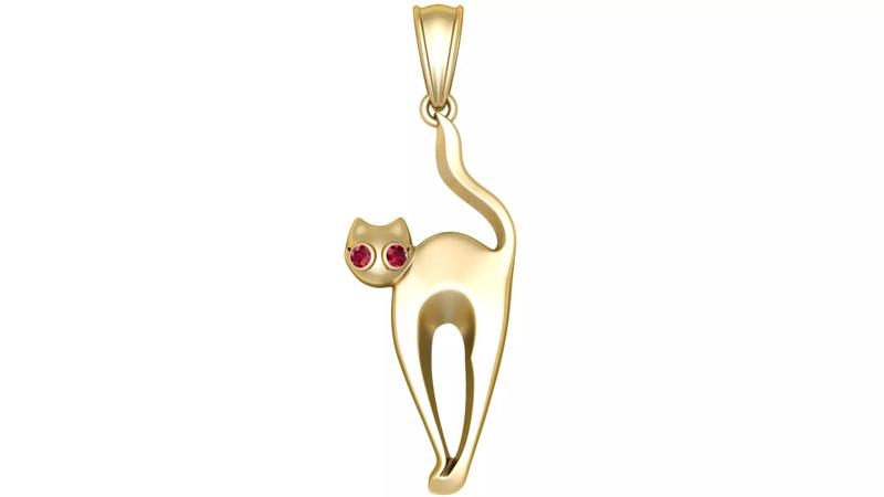 FUNNY CAT PENDANT
