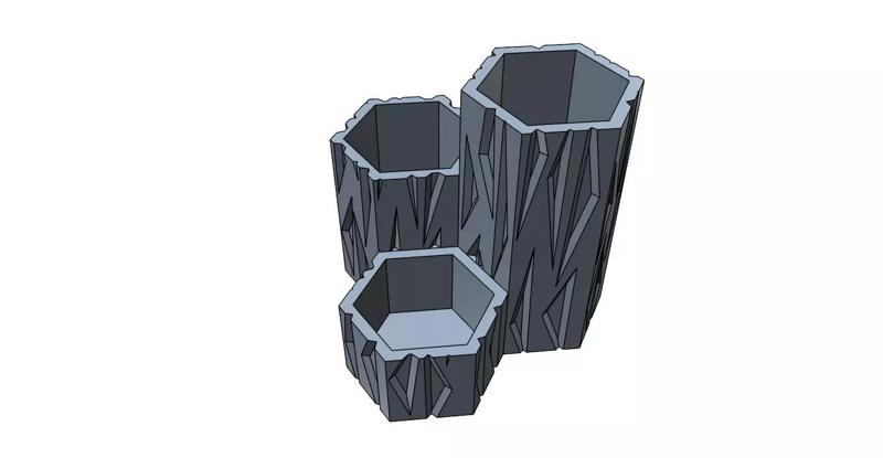 Pencil Holder Triangls easy print