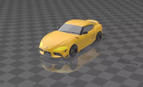 Toyota Supra 2021 print model