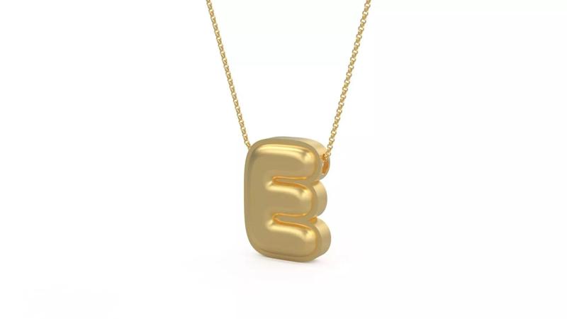 Model 1188 E Initial Letters Charm Balloon 20mm
