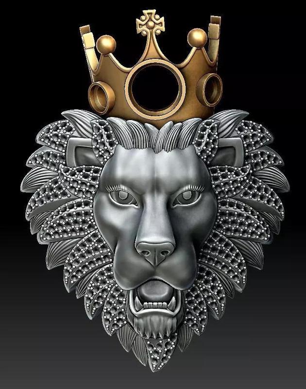 Lion Crown pendant