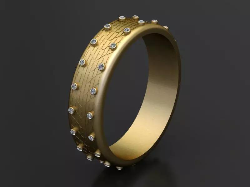 Ornate Wide Band Ring
