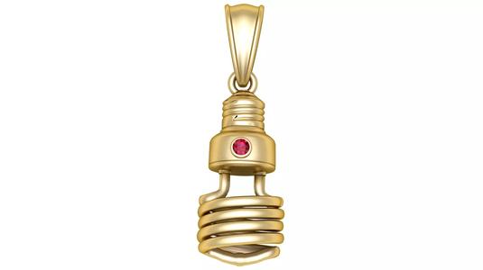 spiral coil pendant 3d printable model
