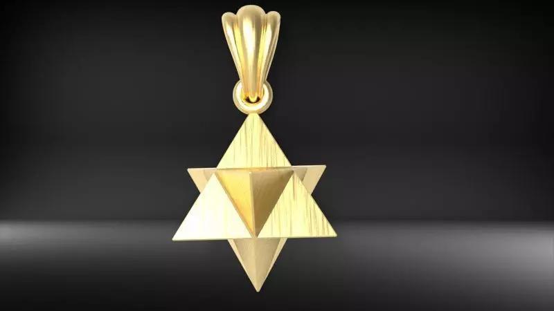 Merkabah star of david pendant
