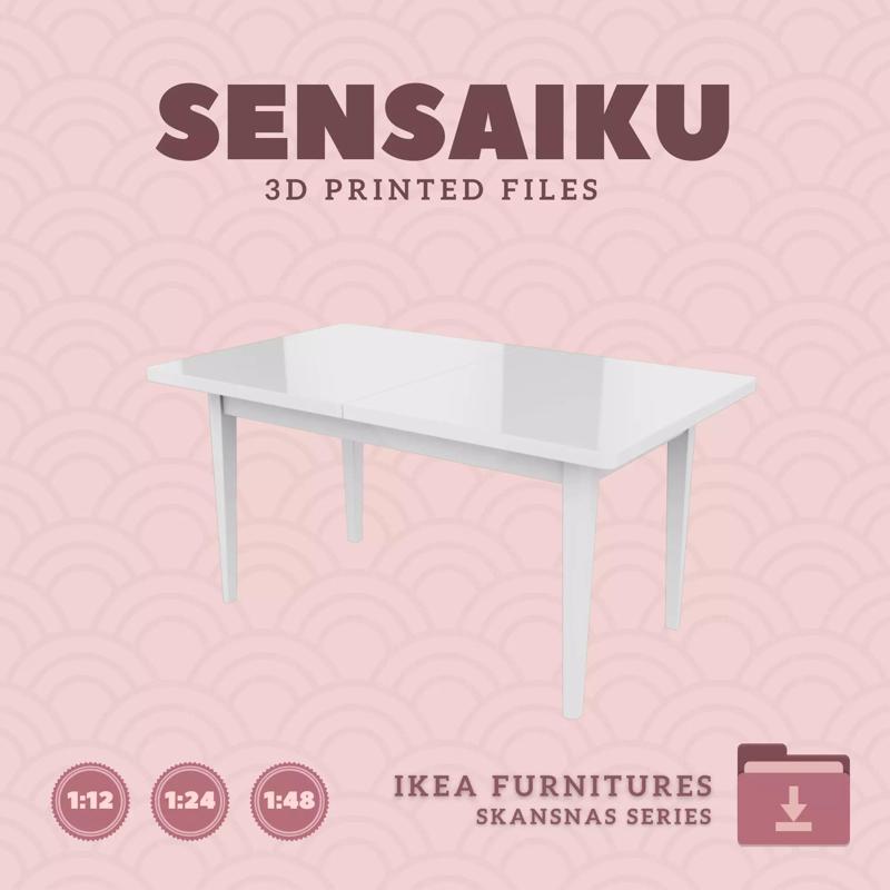 SKANSNAS Table 59 In for Miniature Dollhouse - IKEA - 3D Print