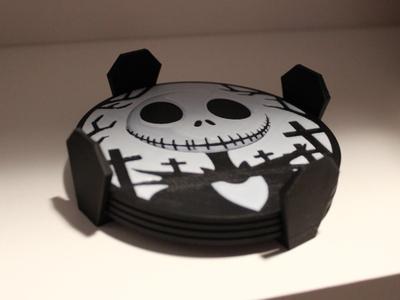 Jack Skellington Coaster | Halloween | TWO colors