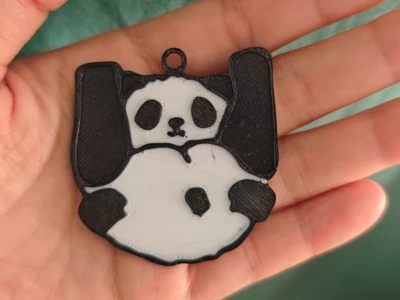 Chengdu Tianfu Airport Panda Keychain