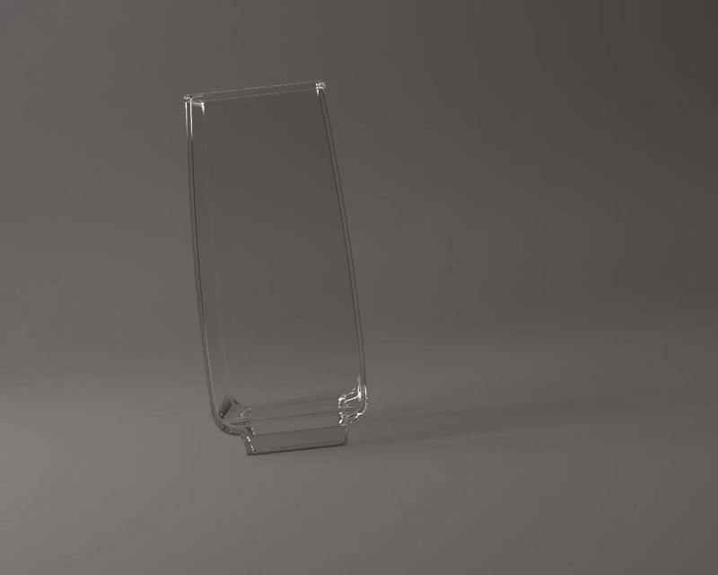 GLASSWARE---Square Beer Glass 004