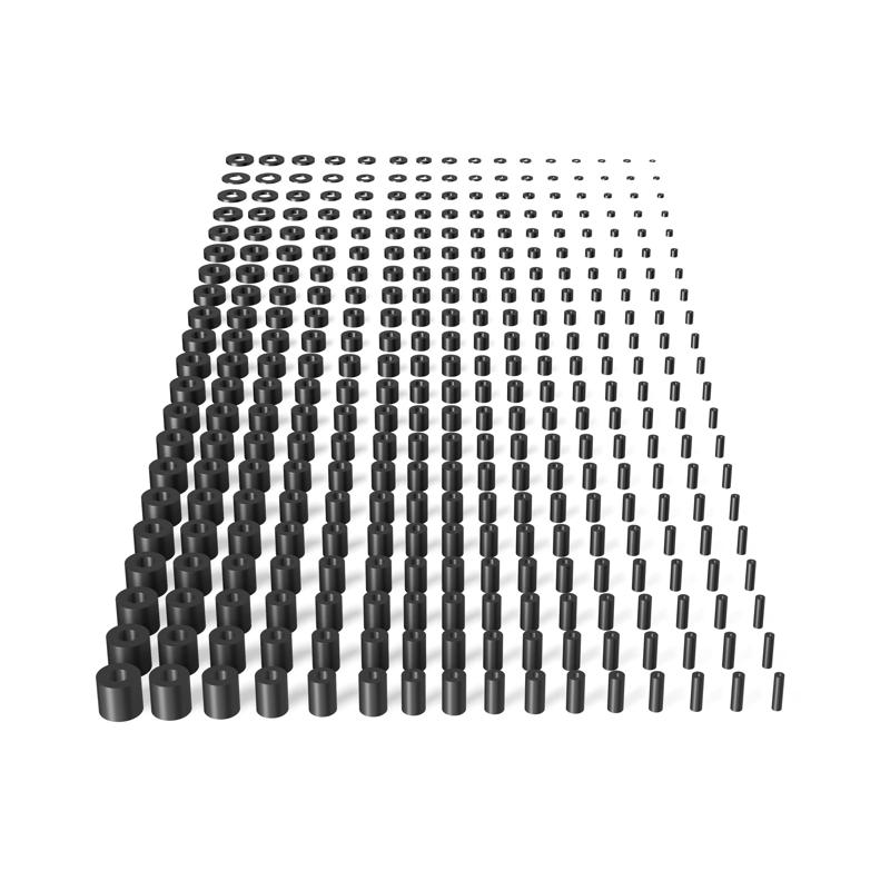 Washer set M2 to M10 - 3D-printed standard set for screws & workshop