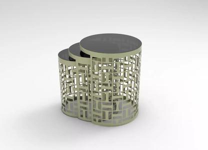 Metal Round Table 03