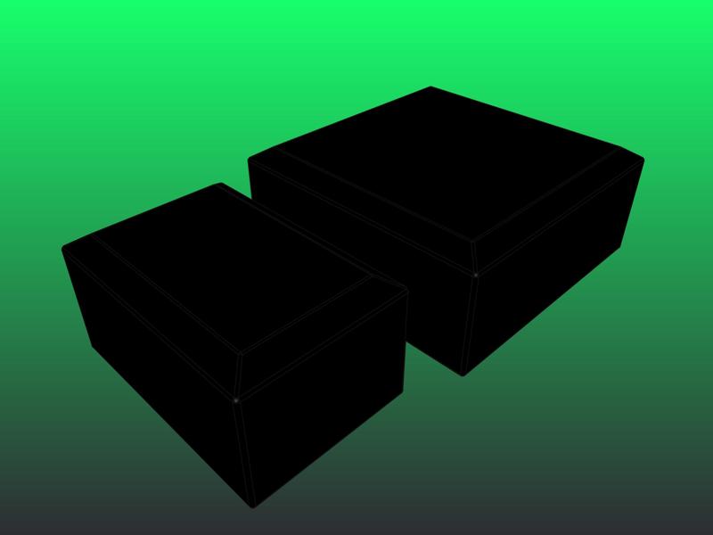 66x42/81x81 Box section/Tube End cap; "Zártszelvény kupak"