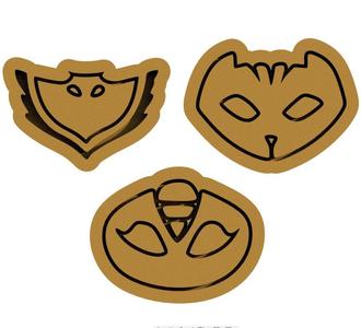 PJ Masks hero cookie cutter set of 3