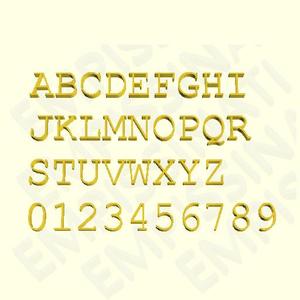 COURIER NEW - 3D LETTERS, NUMBERS AND SYMBOLS
