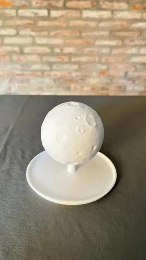 Porta sahumerio “Luna” con base recolectora Impresion3Dquinio V2