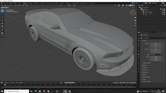 ford mustang 3D CAR