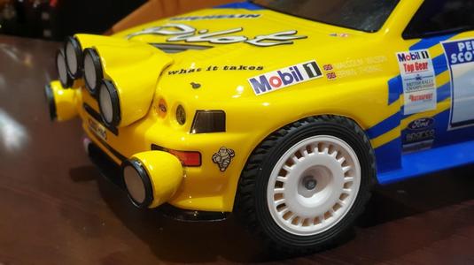 Ford Escort rally rc 1/10 Tamiya or Team C side light or front light