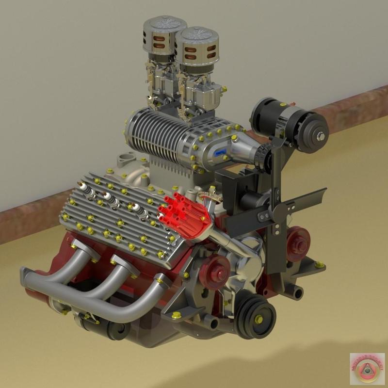 ITALMECCANICA S.Co.T SUPERCHARGER - MODIFICATION FOR FORD FLATHEAD V8