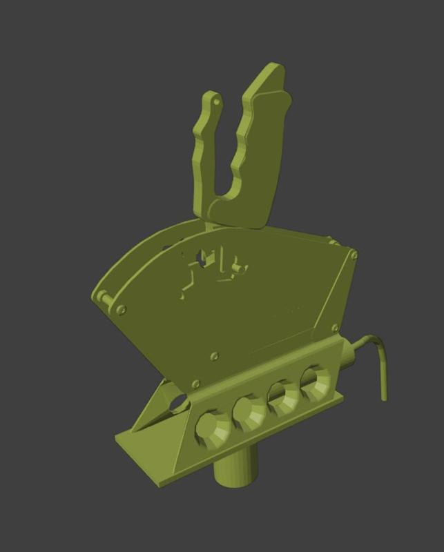 RC CAR GEAR Shifter 03 3D PRINT STL