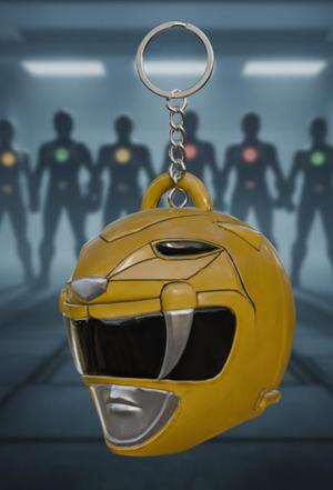 Mighty Morphin' Yellow Ranger Keychain (High Detail)