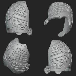 SHOULDER PAD SPACE MARINE FIGURE 3D STL FILE | SHOULDER PAD SPACE MARINE FIGURE DIGITAL FILE